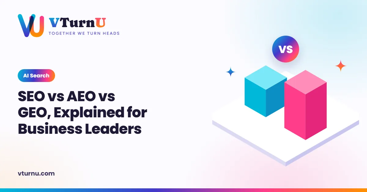SEO vs AEO vs GEO, Explained for Business Leaders